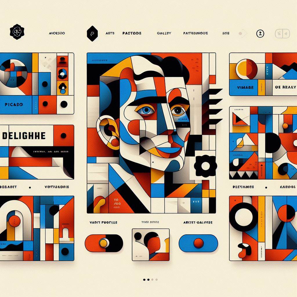A picture of Picasso-like website.